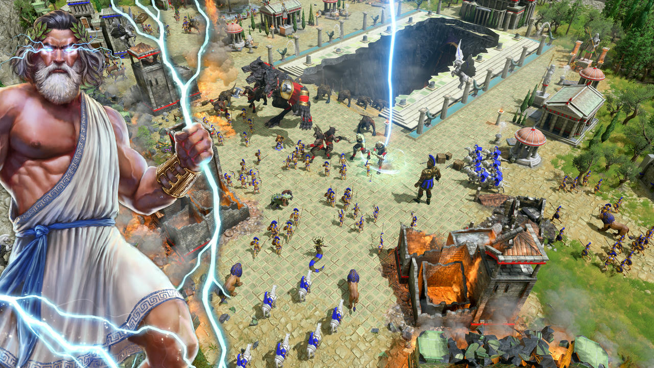 神话时代：重述高级版 Age of Mythology Retold v100.18.44294.Build.19590562.20250822+众神之柱DLC+全DLC+季票 免安装中文版[23.6GB]【B5903】